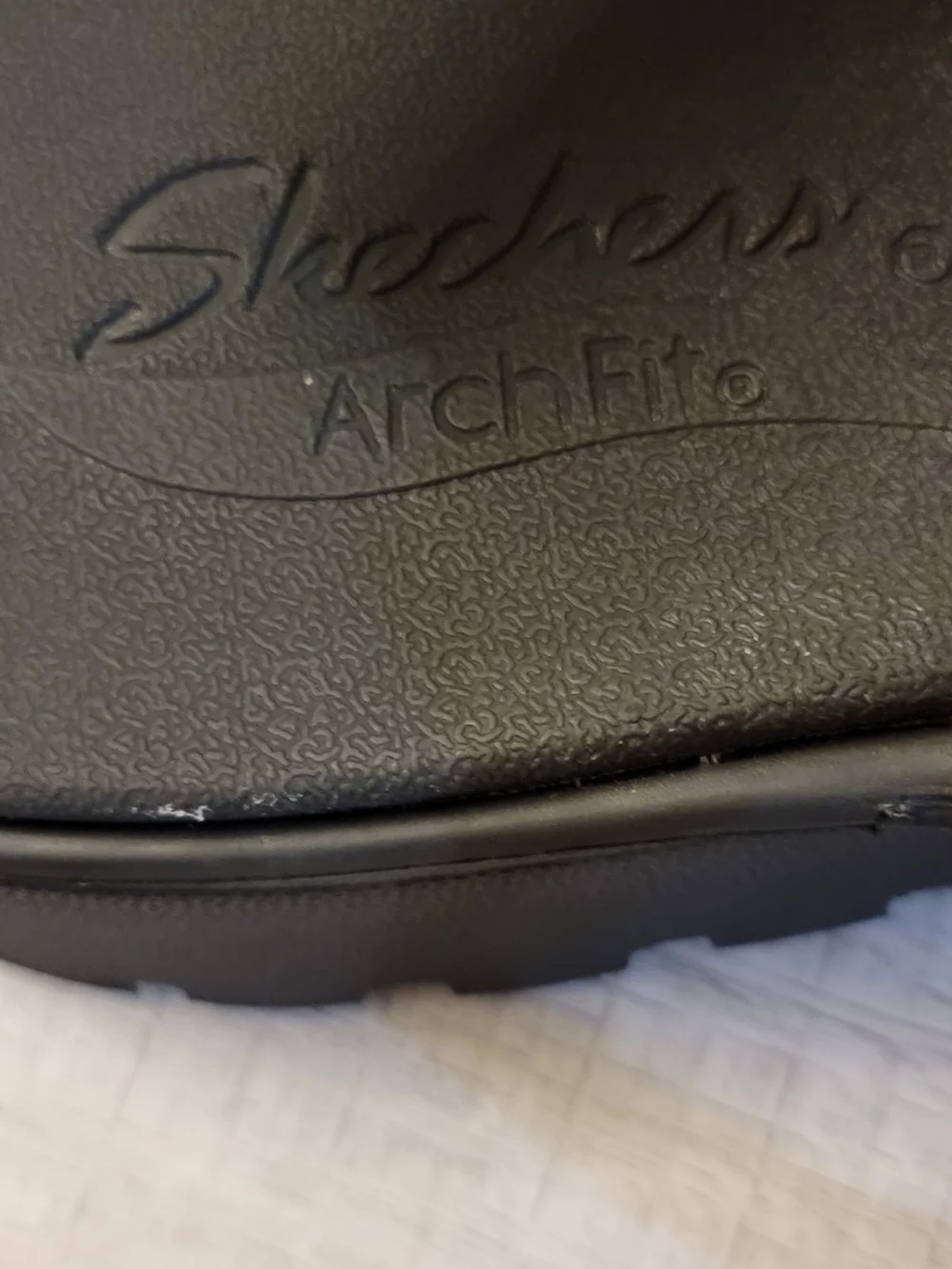 Skechers Black Double-Strap Slingback Comfort Sandals